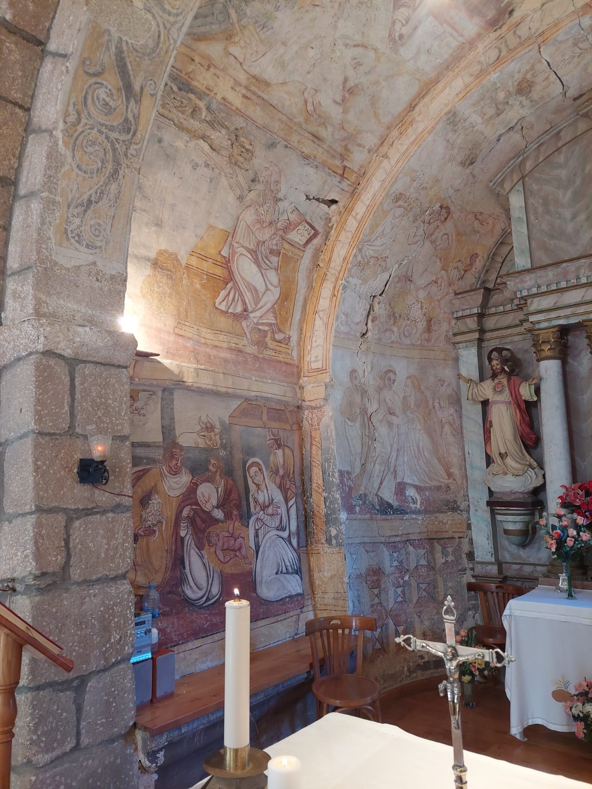 Igrexa Santalla do Alto (Pintura)